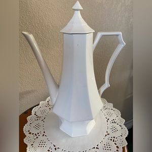 Vintage geometric tea kettle
